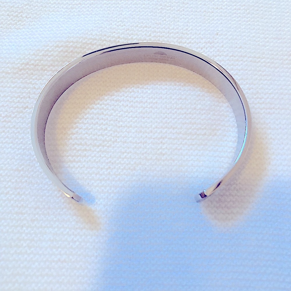 Silver Cuff Bracelet In Arabic Letters - Picture 4 of 7